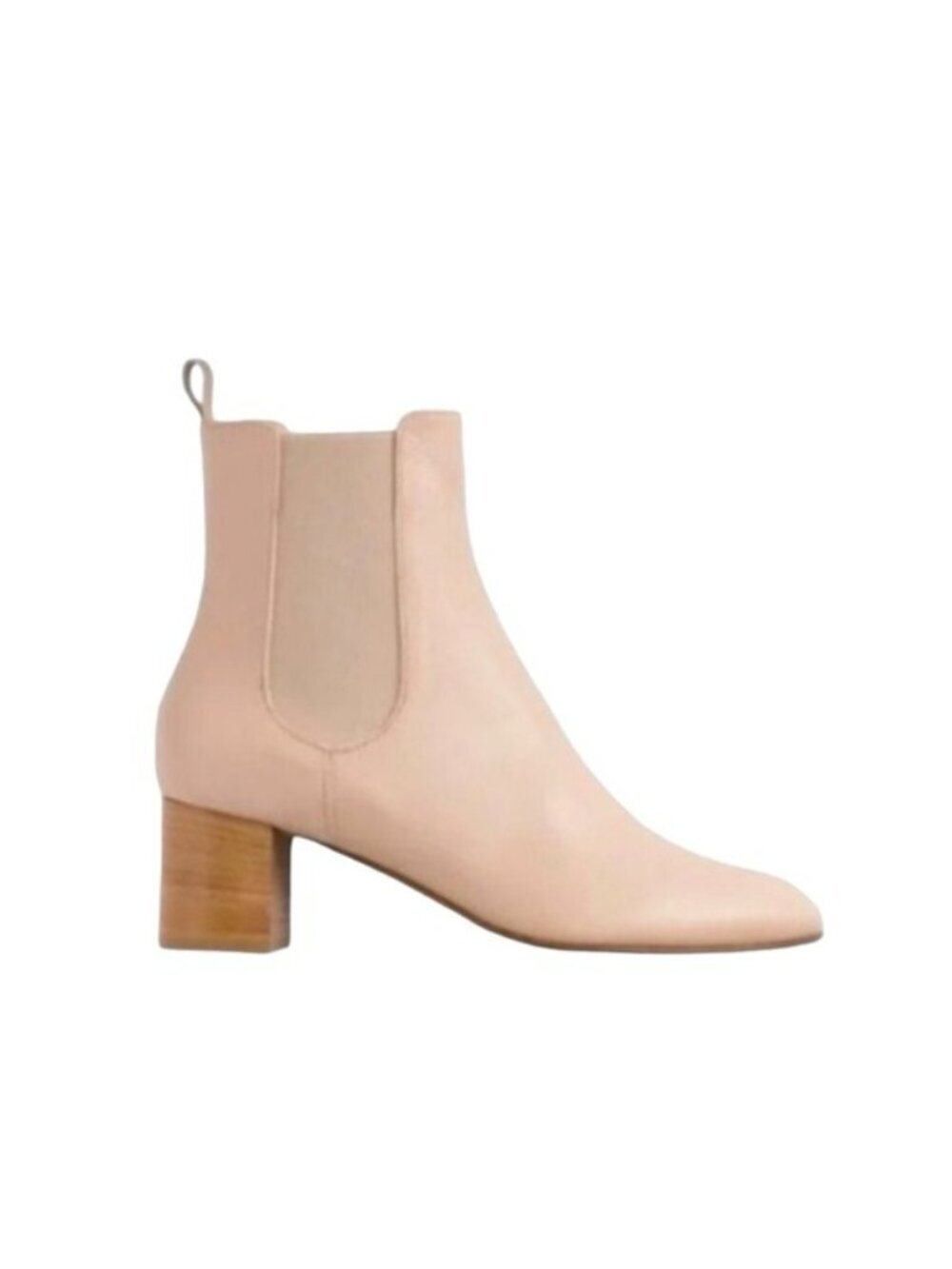 NWT Kahmune Mila Leather Ankle Boot Bootie Light Pink Beige Size 8.5/9